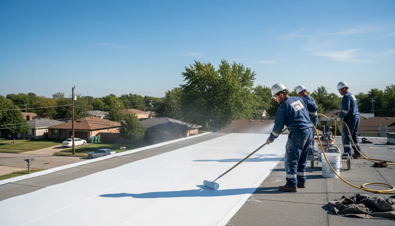 Commercial roof coating in Greenup, IL near me
